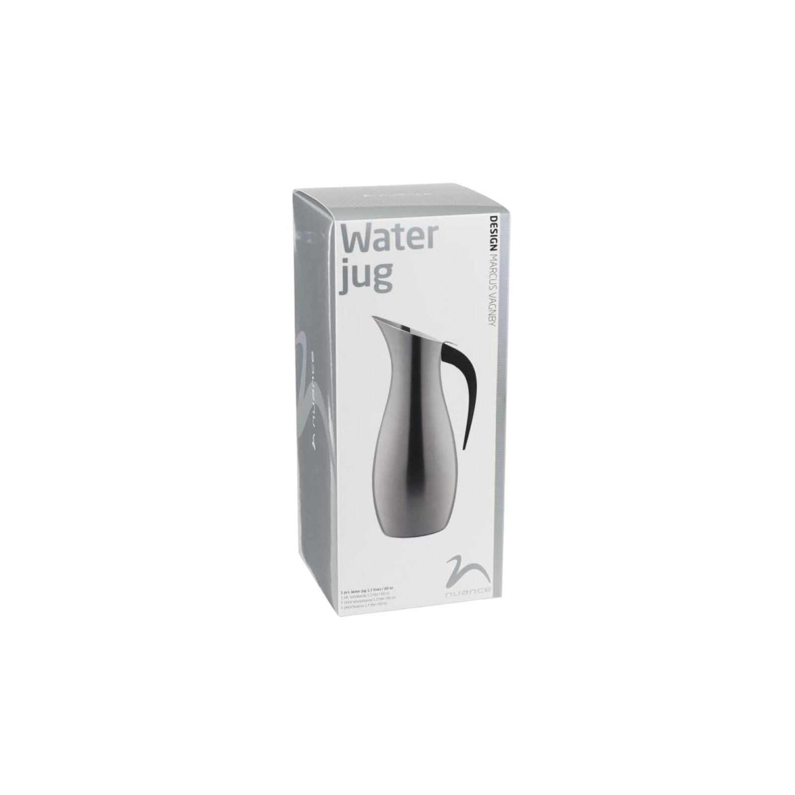 Water carafe 1.7 l, black