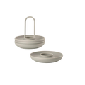 Eierbecher Singles 4er Set, Grau
