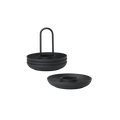Eierbecher Singles 4er Set, Schwarz