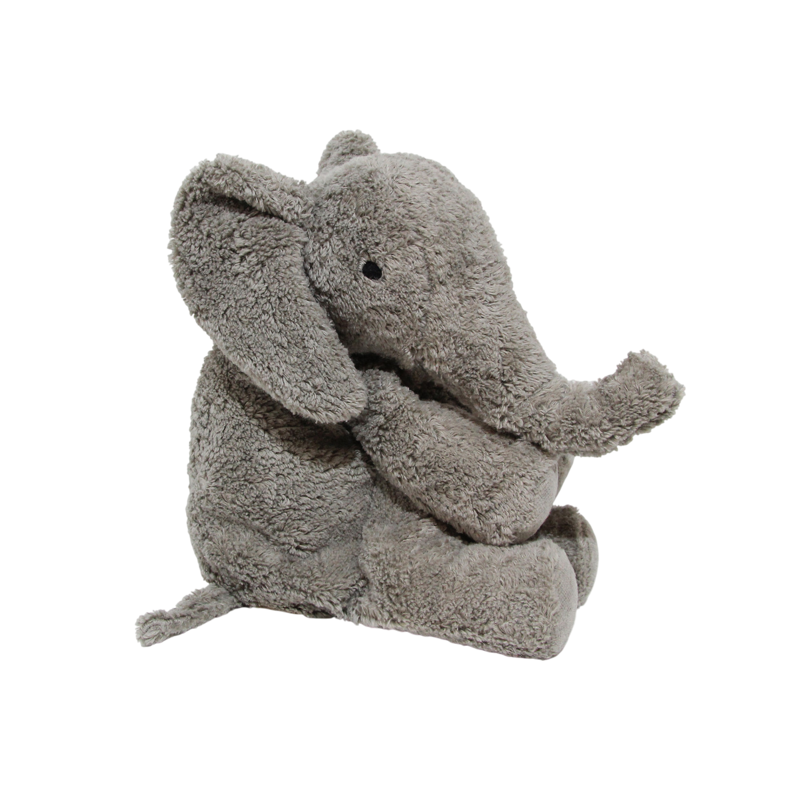 Senger Organic Cuddly and Warming Toy Elephant Cherry Stone Small Grey