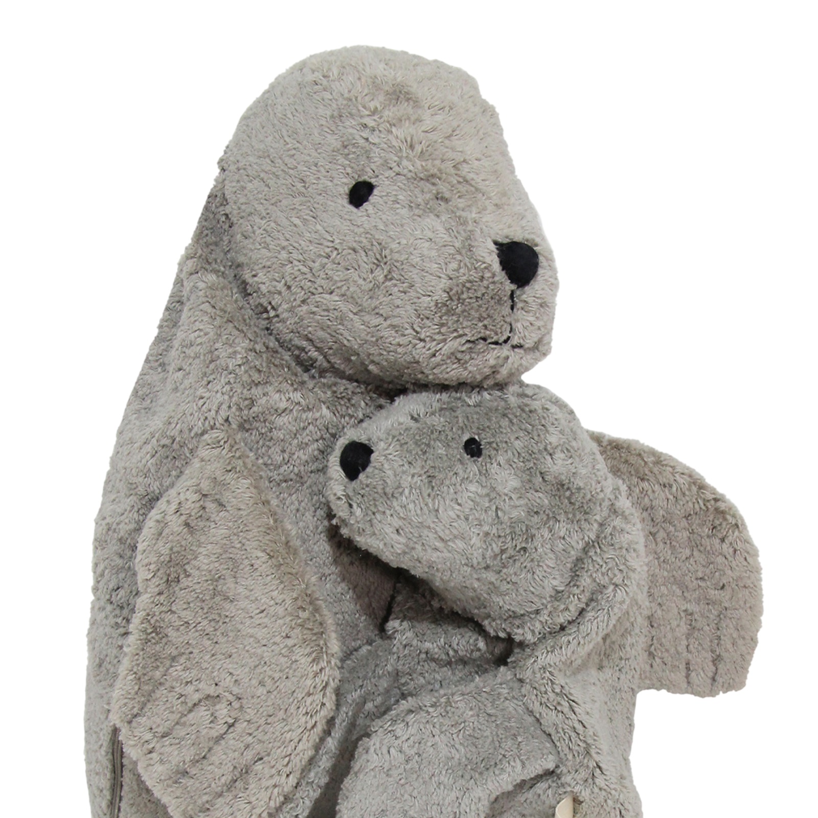 Senger organic cuddly and warming animal seal cherry stone small gray