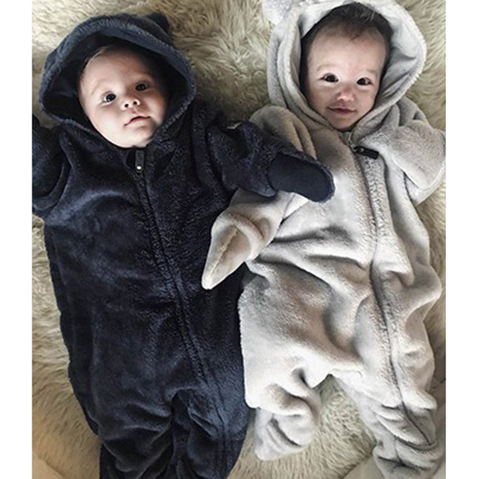 Baby Teddyfleece Einteiler Kay vapor blue