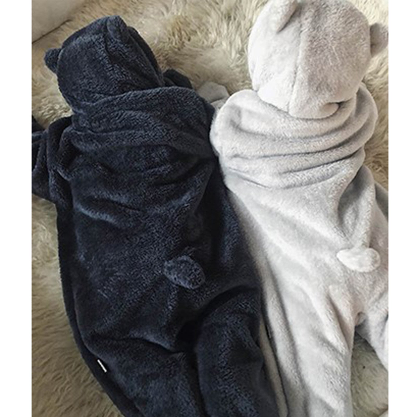 Combinaison bébé en Teddyfleece Kay total eclipse