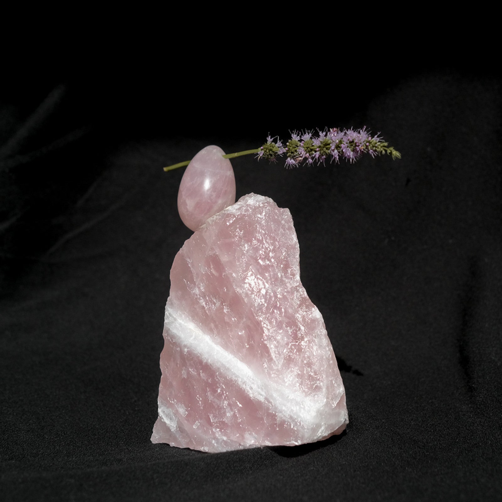 Oeuf de Yoni Quartz rose S (30x20mm)