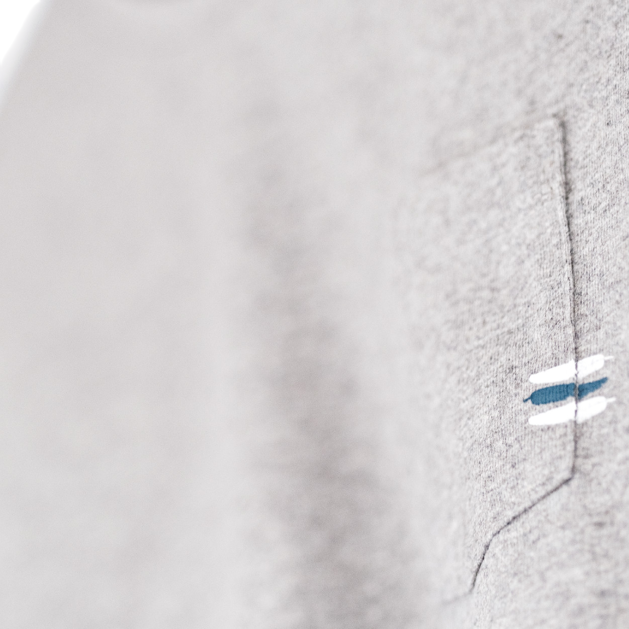 Long-sleeved shirt logo gray mélange