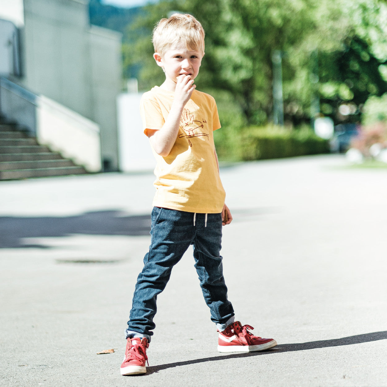 Pull-On Jeans stonewashed