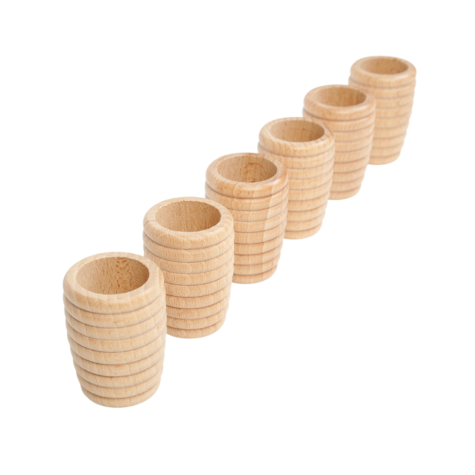 Holzbecher Bienenwaben 6 Stück Grapat