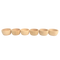 Holzschalen 6 Stück Natur Grapat