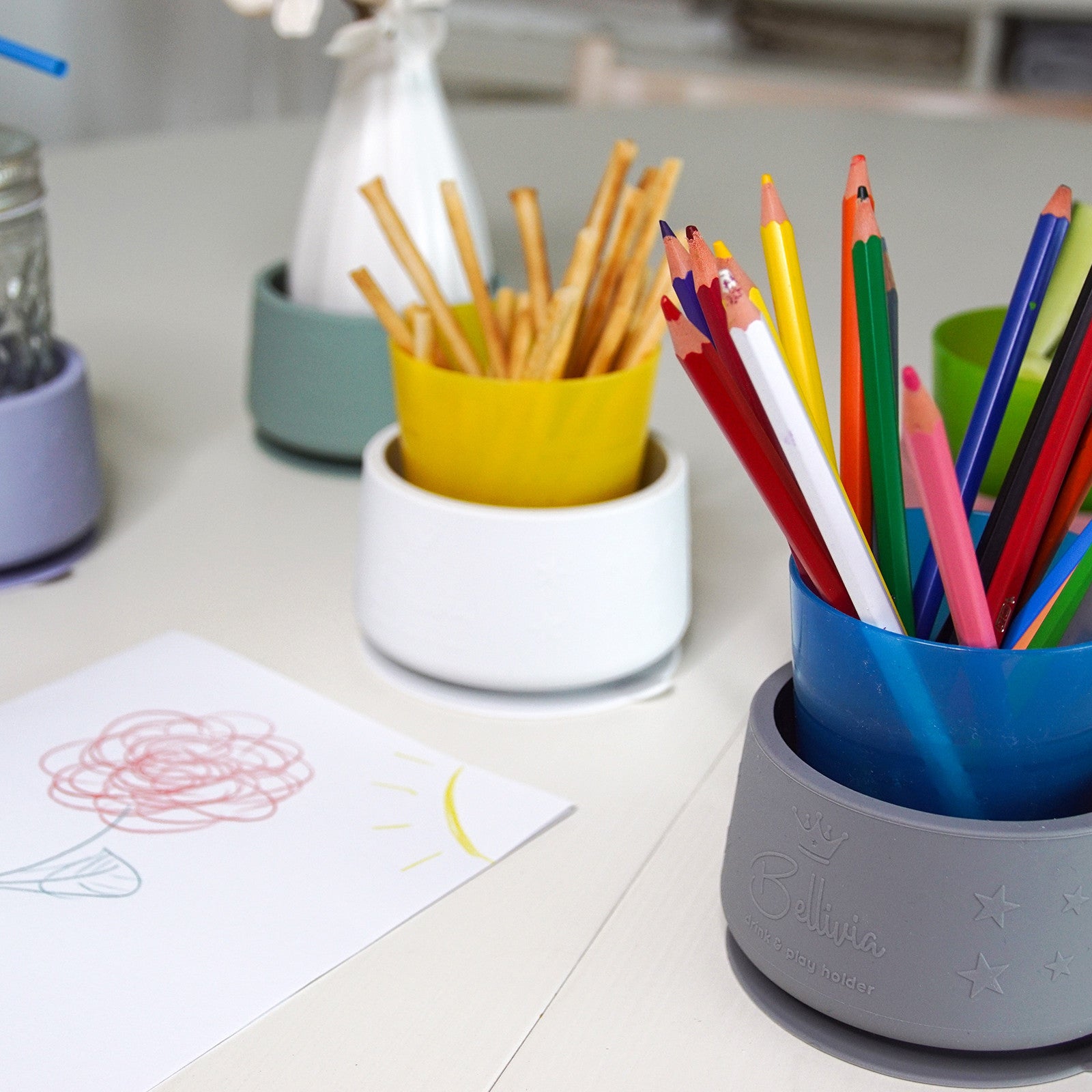 Drink & Play holder weiss