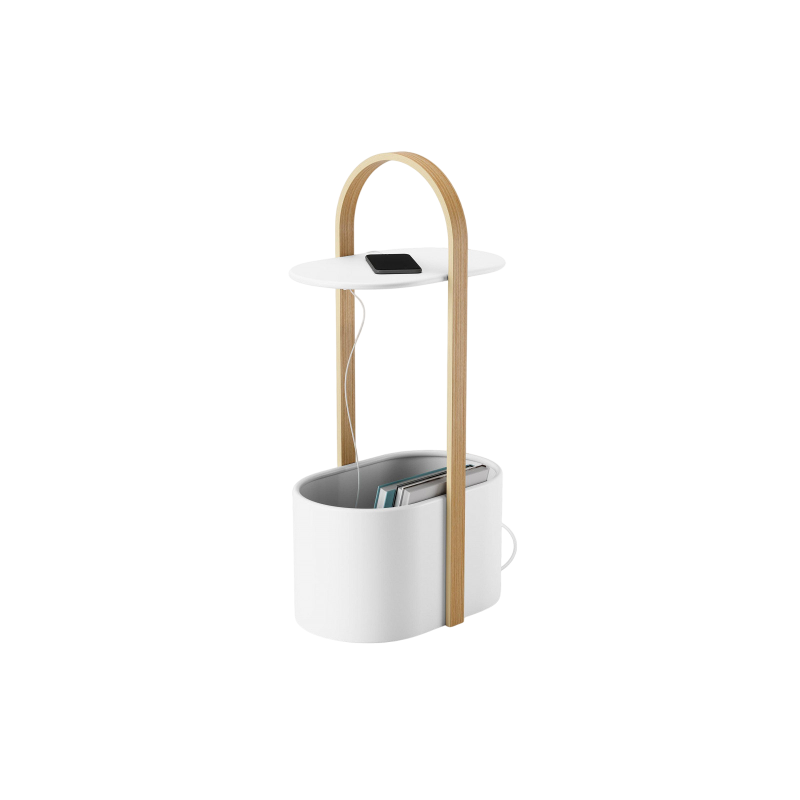 Table d'appoint Bellwood, Blanc