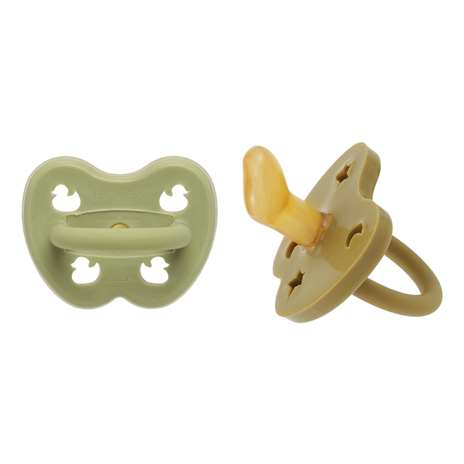 Sucettes bébé 2-Pack Ortho hunter green & olive