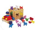 Spielba Lastwagen mit Tieren+Sortierspiel