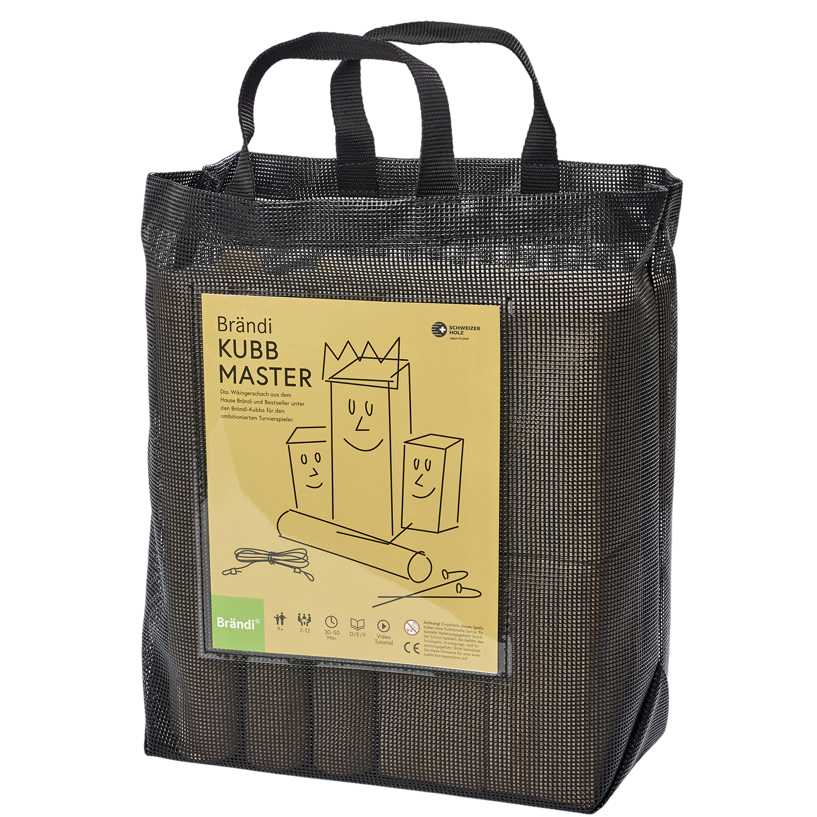 Brändi Kubb Master dans un sac de transport robuste