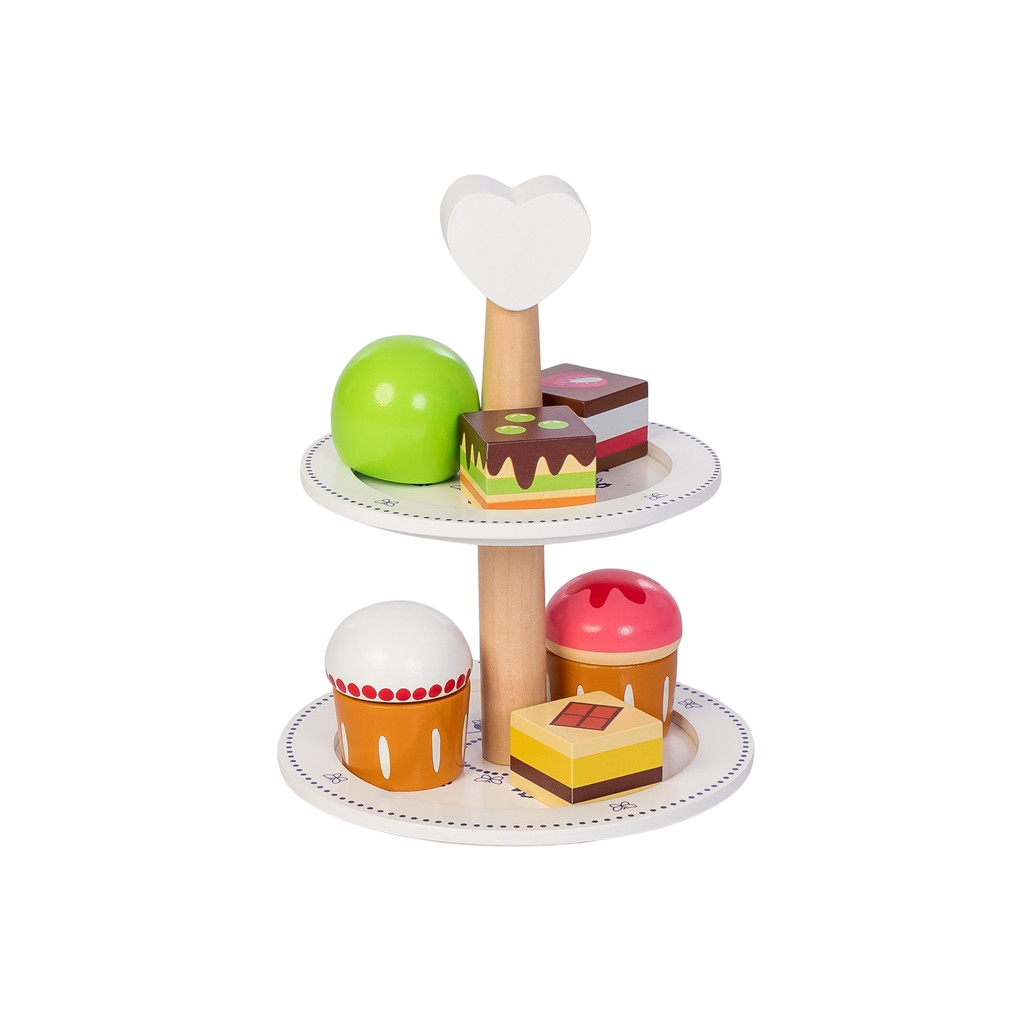 Etagère Royal mit 6 Gebäckstücken