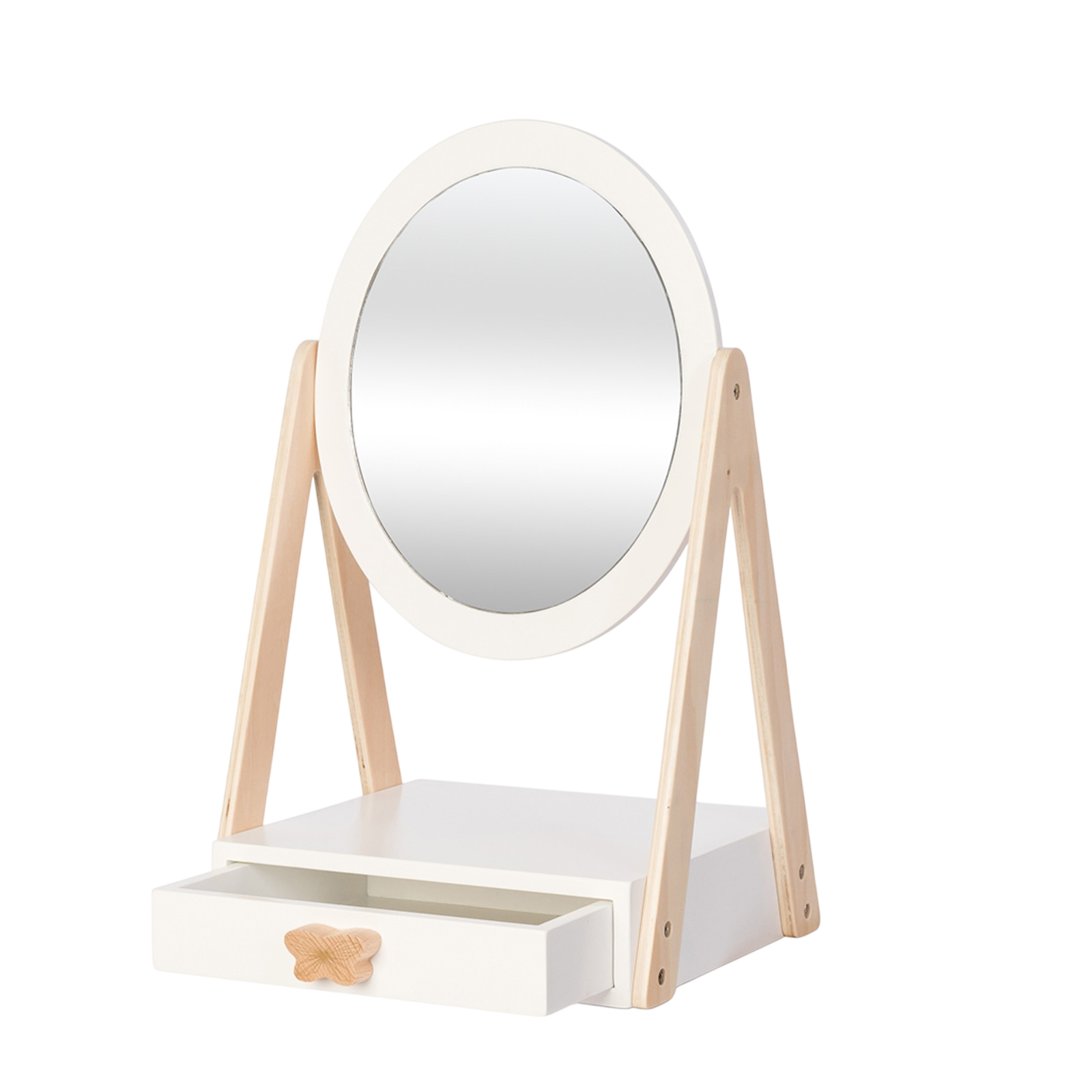 Tischspiegel mit Schublade