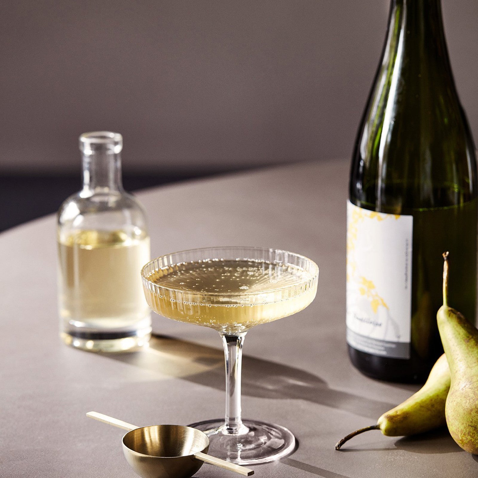 Champagne glasses Ripple set of 2