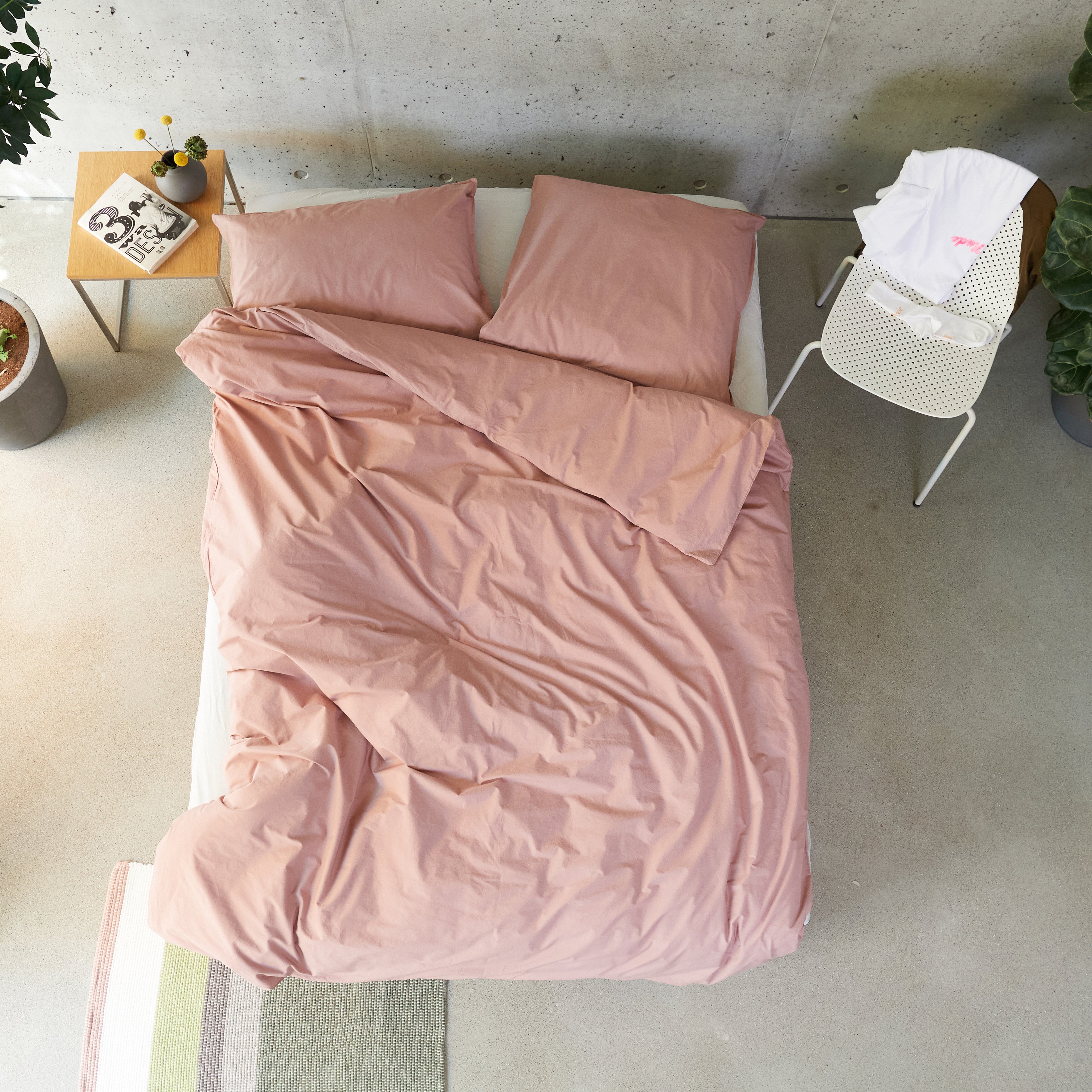 LOUISE ash rose, housse de couette 160x210 cm