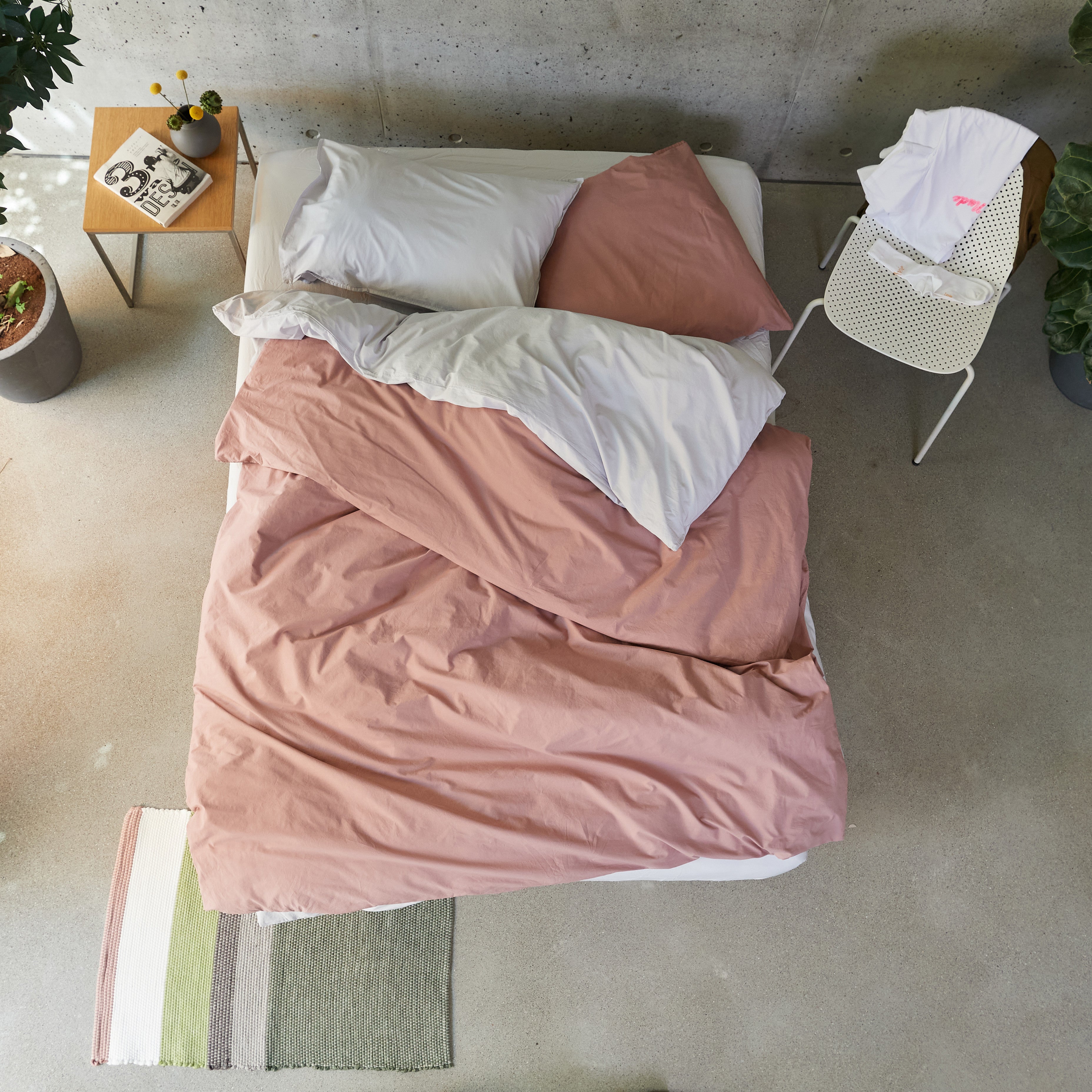 LOUISE ash rose, housse de couette 160x210 cm