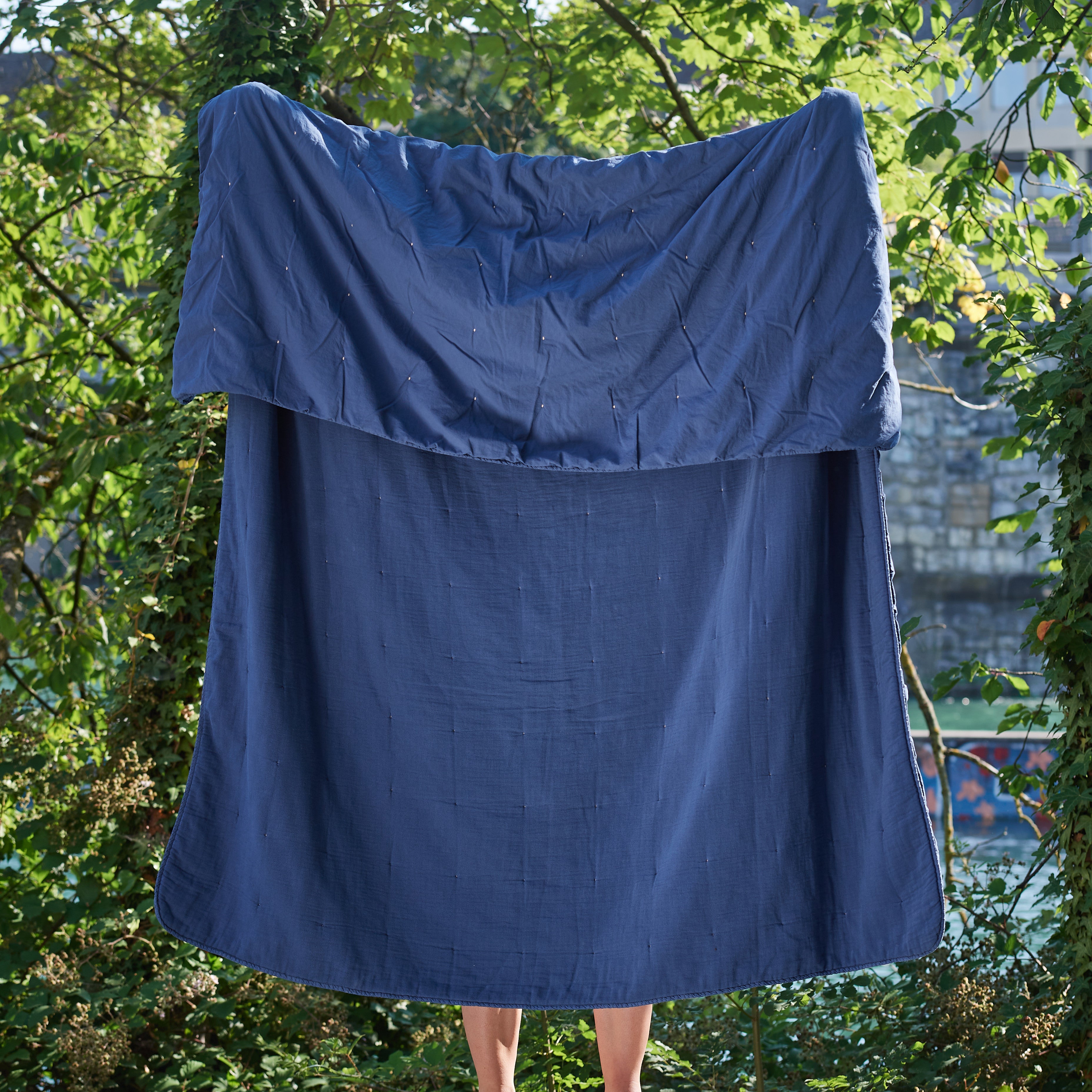 NORA Decke indigo, Quilt 150x200 cm