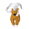 Stoffpuppe Hase Senfgelb (GOTS)