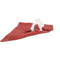 Anneau de dentition lapin avec doudou rouge