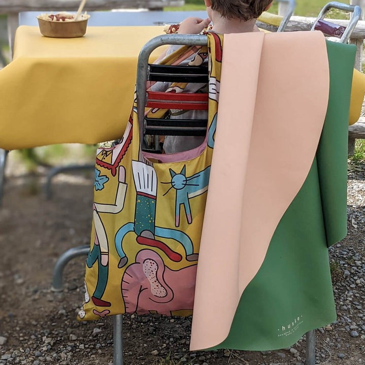 ROAM Spielmatte M rund, aprikose/eukalyptus