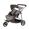 Zwillings Puppenbuggy, grau