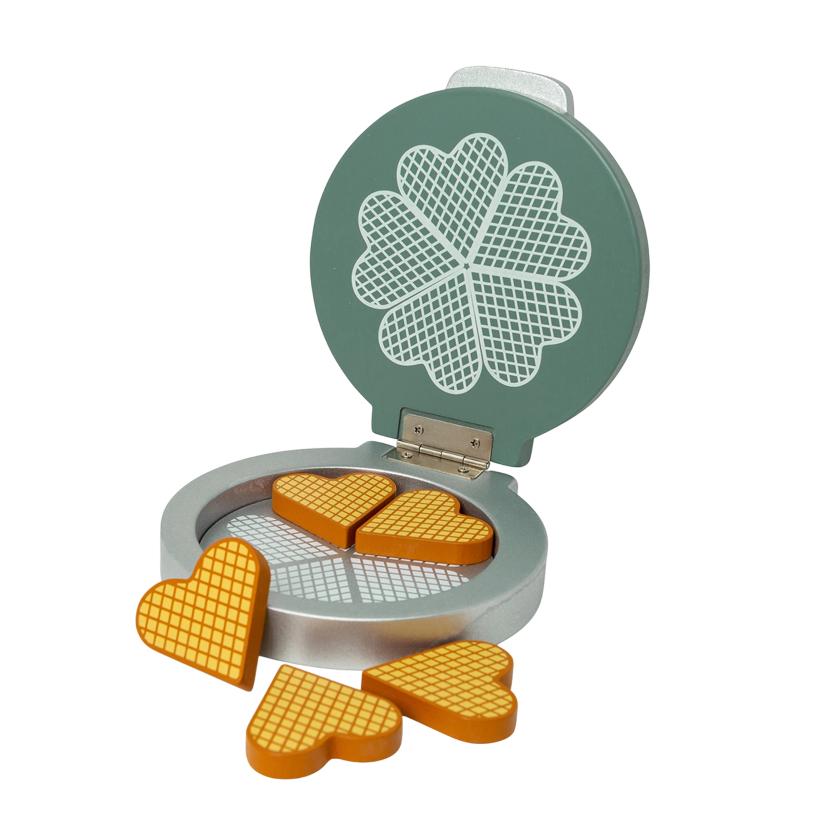 Waffle iron - Emerald green