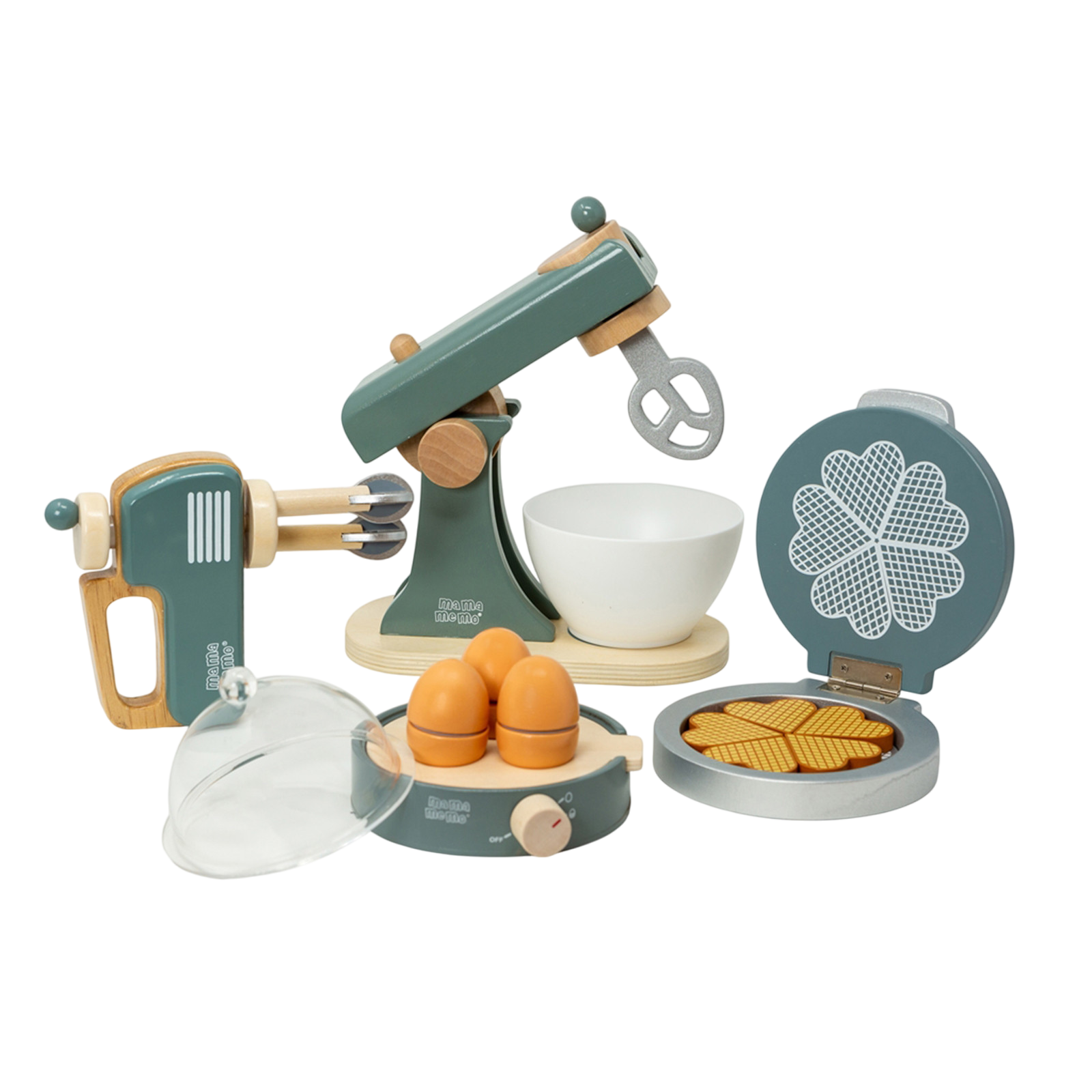 Waffle iron - Emerald green