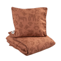 Bed linen 140x100, Forest dark amber