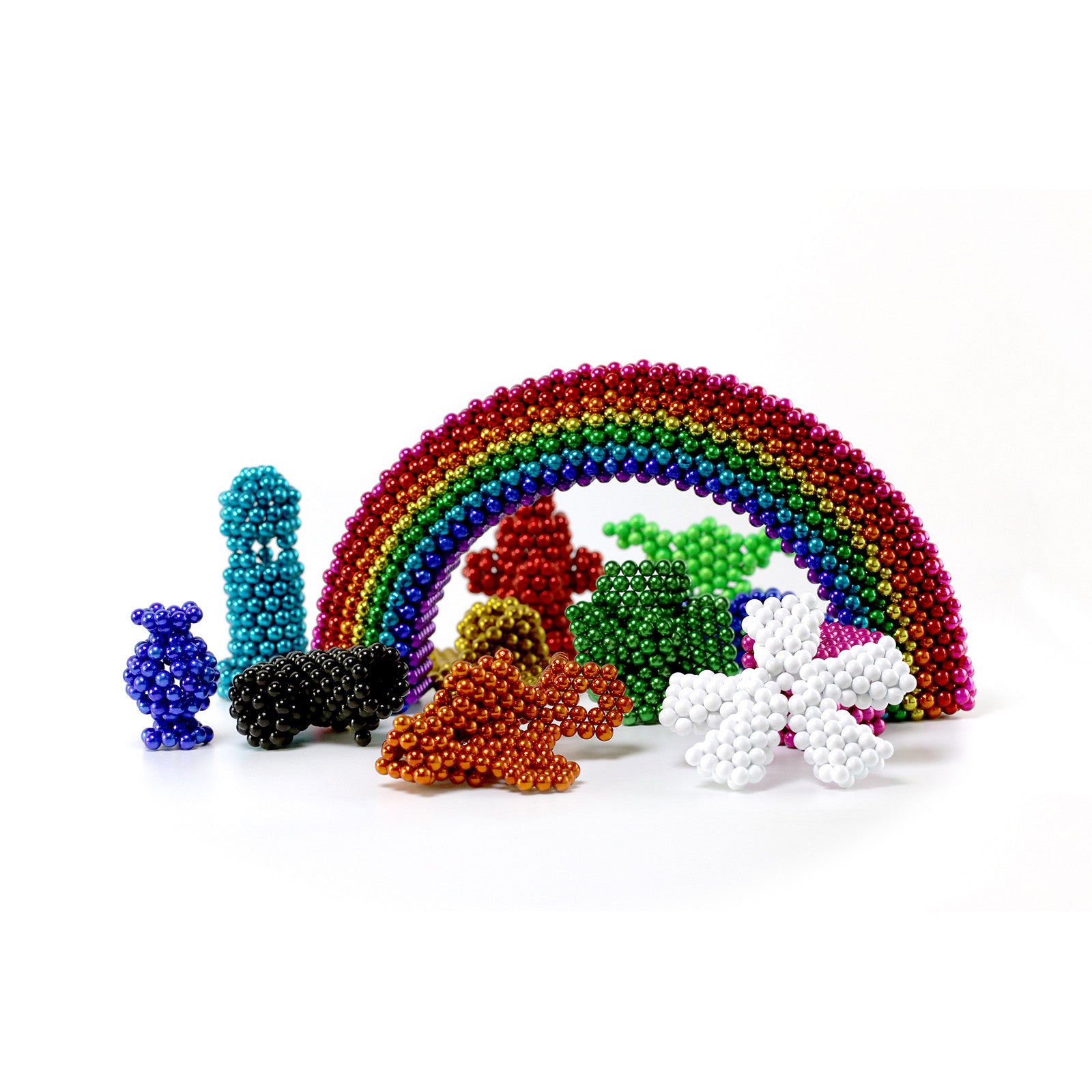 Magnetic spheres white - Tesseract Cassette