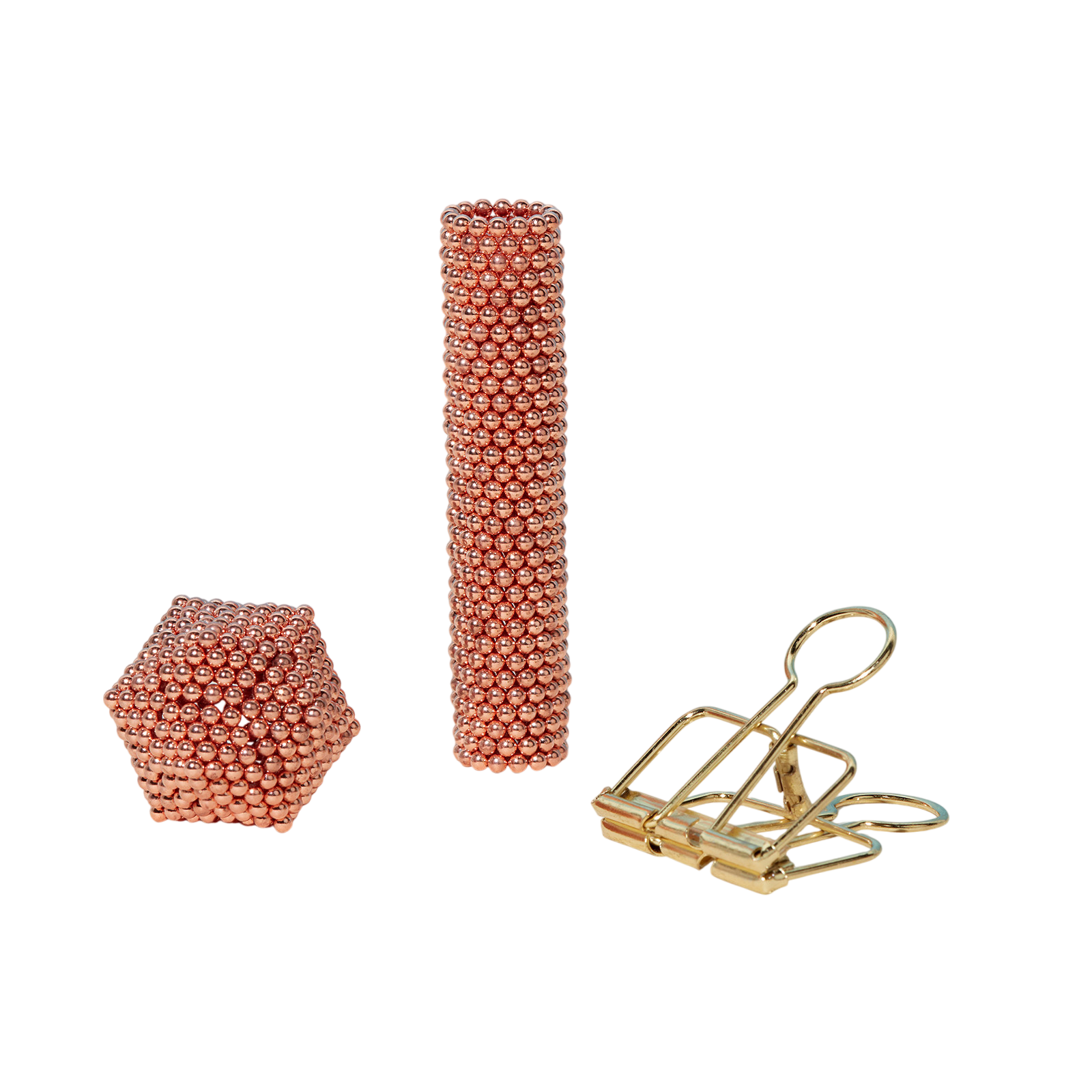 Magnetic construction kit 512 Rose Gold Speks