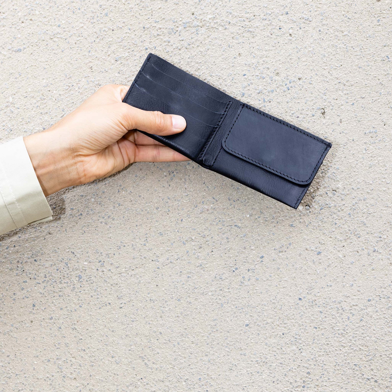 Porte-monnaie plat Black