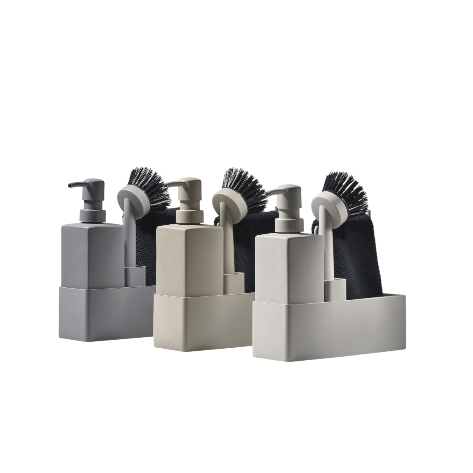 Spültrogbutler-Set, Hellgrau