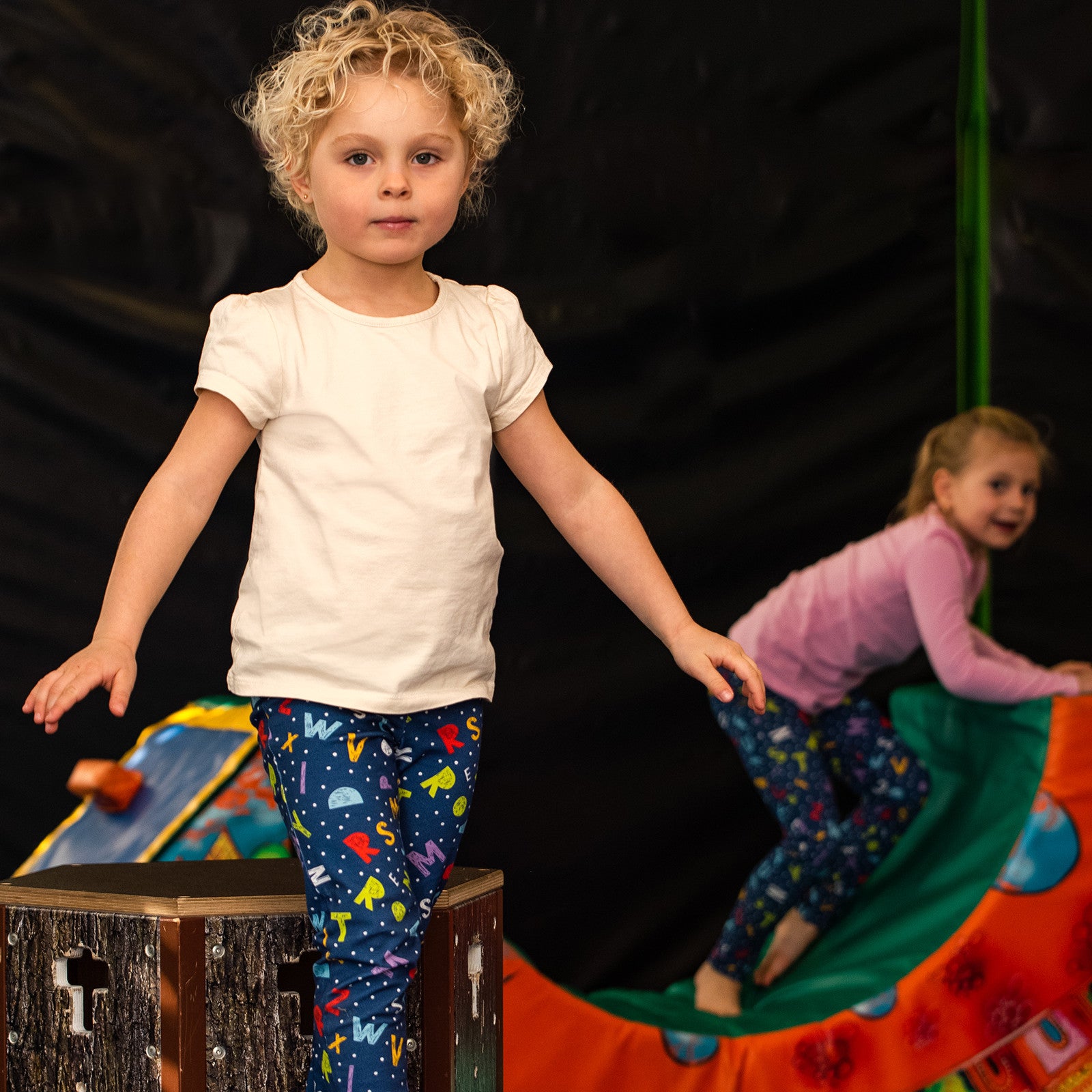 Leggings Smart, strong, fun blue