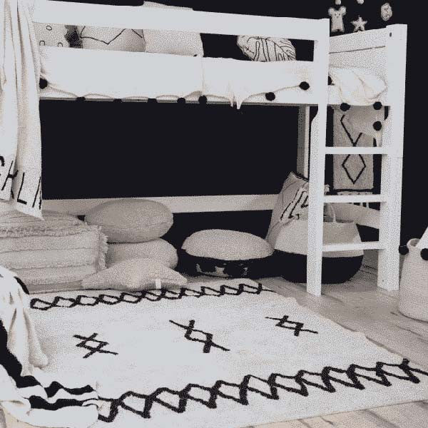 Tapis Atlas Natural Black