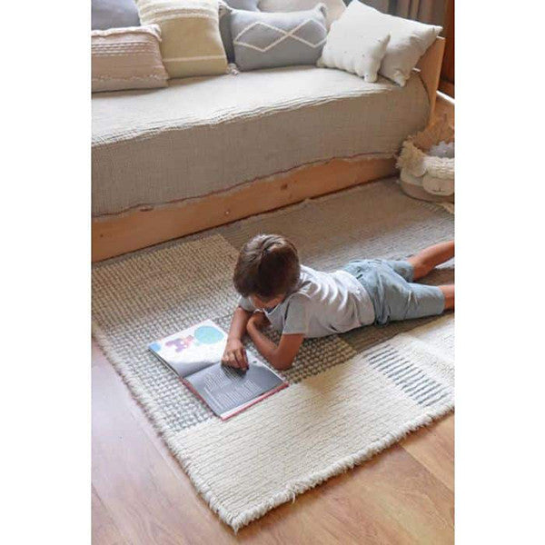 Wollteppich Kaia Smoke Blue