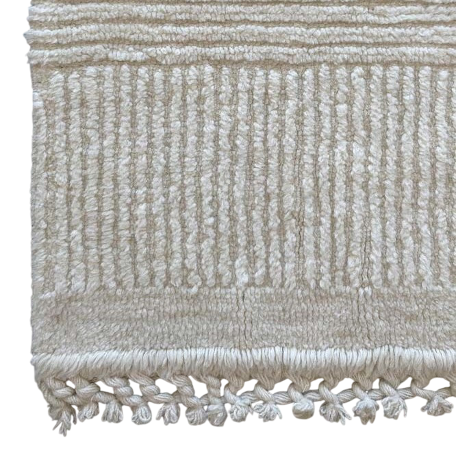Ari Sheep White wool rug - M