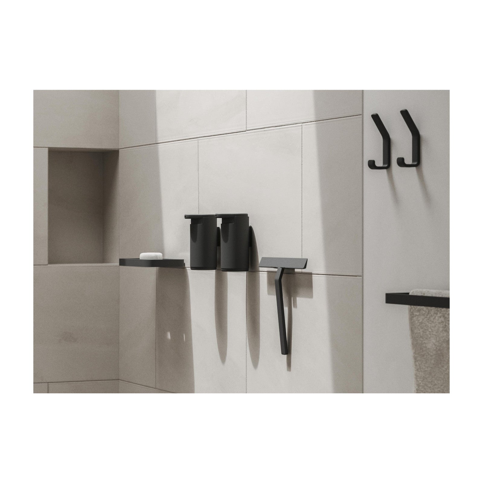 Distributeur de savon Rim 0.2 l, noir