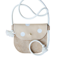 Mini Bag Polka Dot Beige-Weiss
