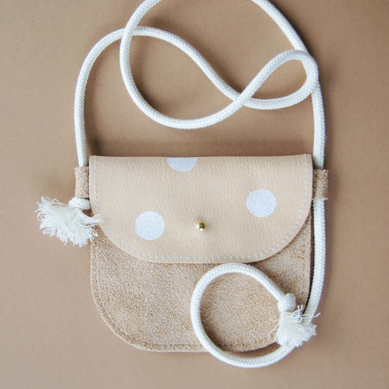 Mini Bag Polka Dot Beige-Weiss