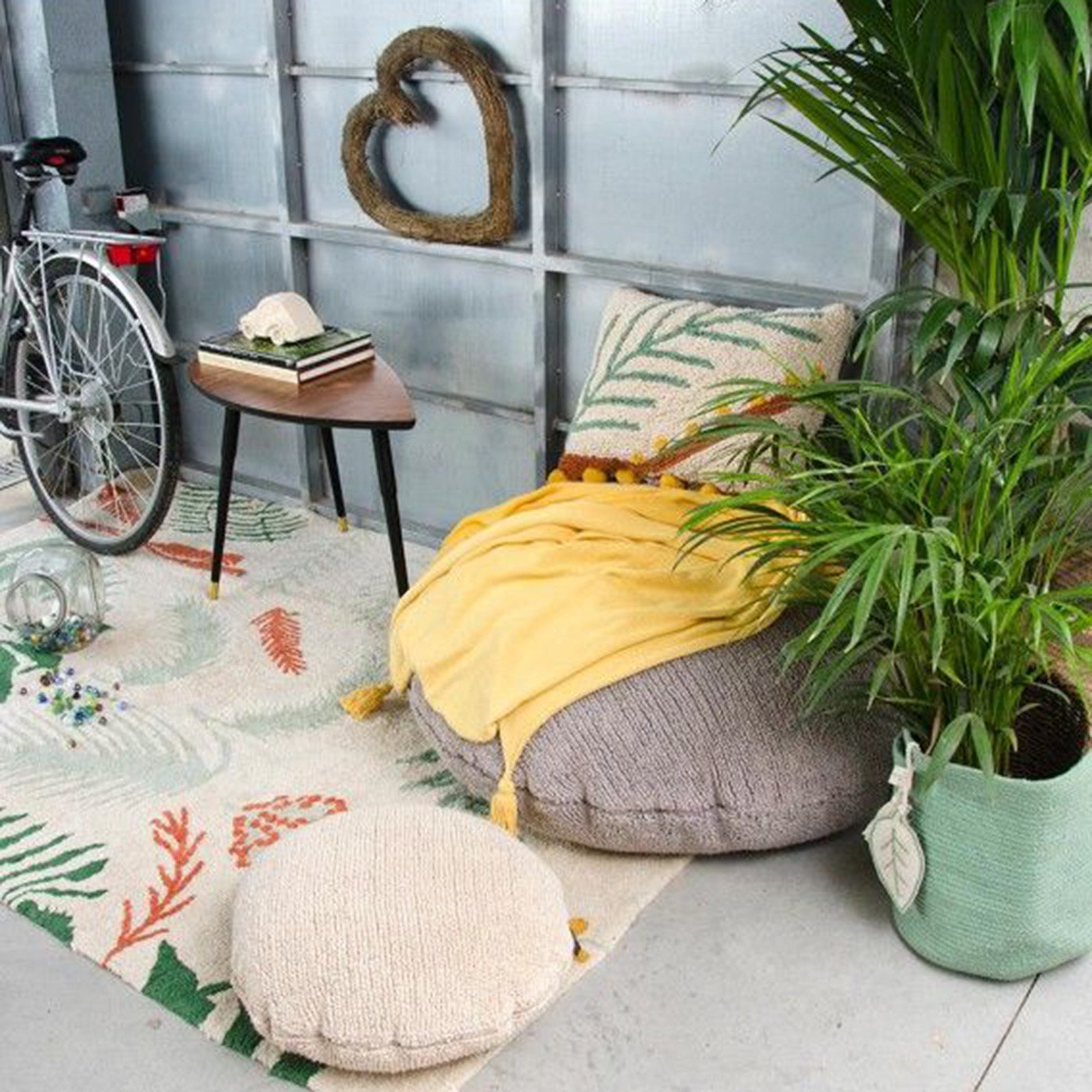 Storage basket Leaf Green