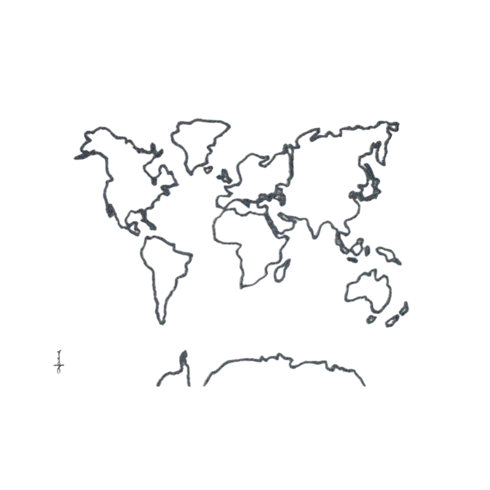 Wall Hanging Canvas Map