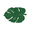 Tapis Monstera Leaf