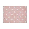 Tapis Stars Pink-White