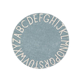 Tapis Round ABC Vintage Blue-Natural