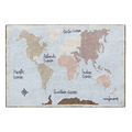 Teppich Vintage Map