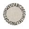 Teppich Round ABC Natural-Negro / Natural-Black