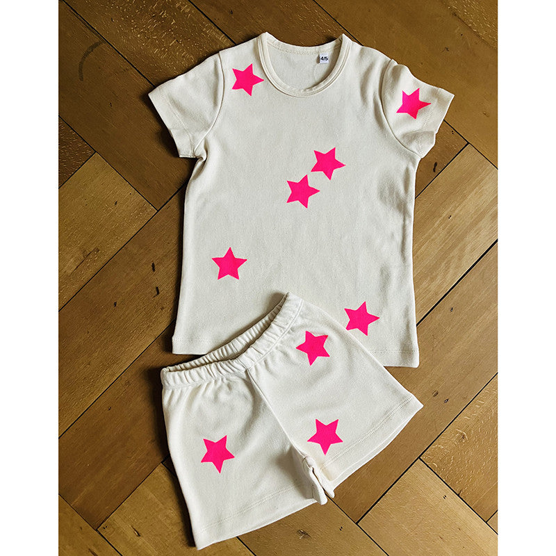 Pajama short sleeve pink