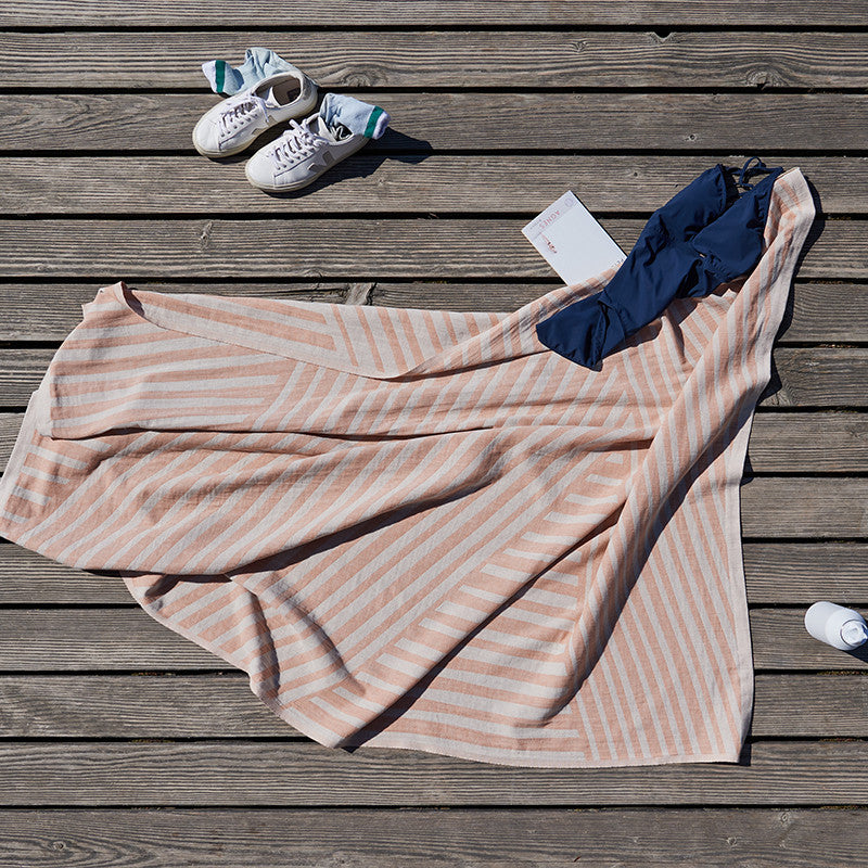 Ole Hamamtuch sweet potato/offwhite 90x170 cm